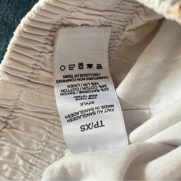 Dynamite High Waist Yellow & Cream Zebra Shorts Lined & Pockets - Picture 12 of 13